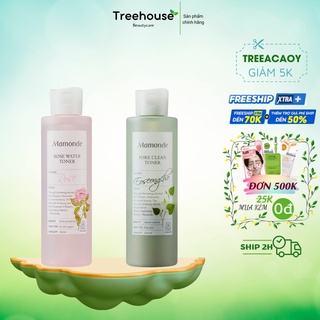 Nước hoa hồng Mamonde Rose Water Toner Hoa Hồng / Pore Clean Diếp Cá/250ml TREEHOUSE SHOP