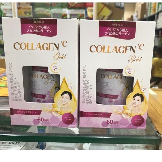 Collagen C gold đẹp da, sáng da, mờ thâm, chống lão hóa Hộp 60 viên