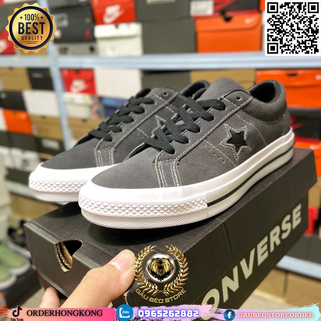 163247C Nhận Order Hỗ Trợ Free Ship Giày Best Quality Sneaker ***Converse One Star Academy