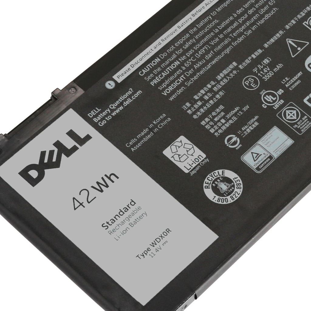 PIN ZIN DELL inspiron 5567 5568 5468 7579 5368 7378 7368 5765 7569 7460 latitude 3180 3189 3580 Vostro 5468 WDX0R NEW