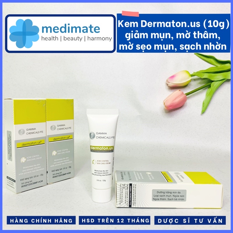 Kem Gamma Chemicals Dermaton.us giảm mụn, giảm thâm 20g