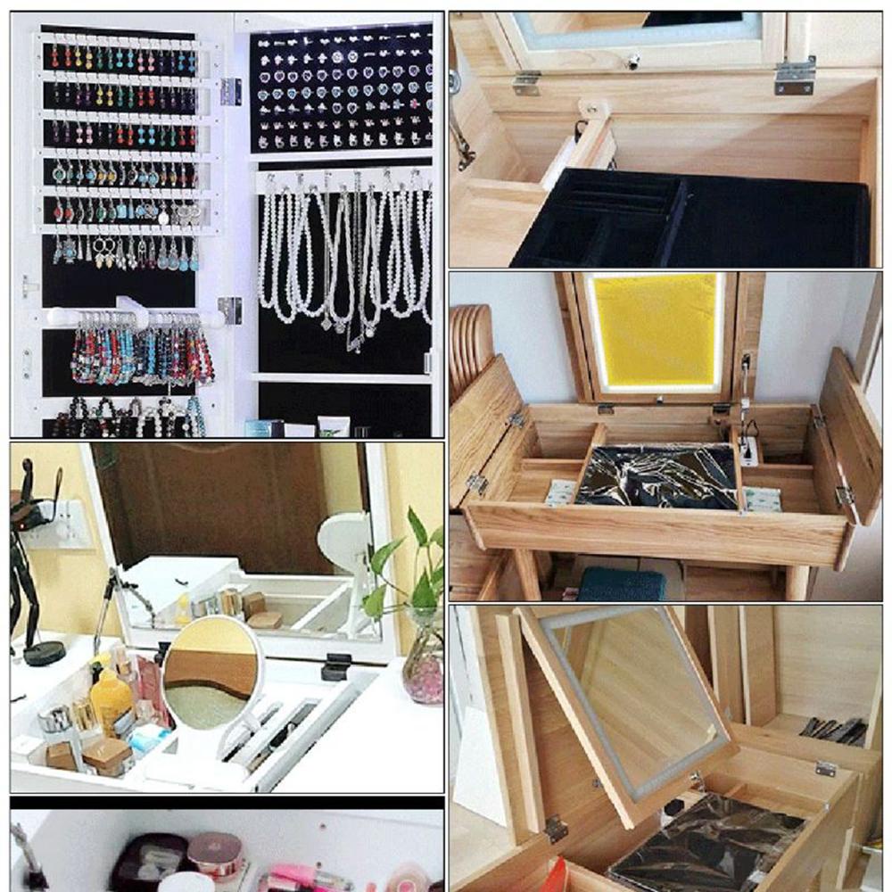 Bản Lề Cửa Ra Vào 4 Lỗ Kèm Ốc Vít Tiện Dụng DIY