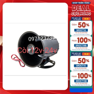 Còi lùi còi xi nhan xe oto, còi báo động khi lùi xe 12v và 24v