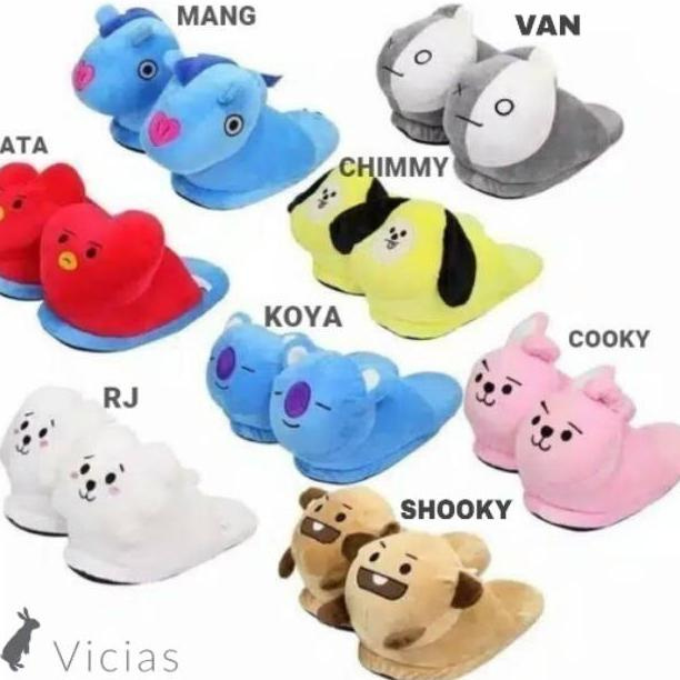 Dép Bông Hình Các Nhân Vật Bt21 Của Bts San02 - Hàn Quốc