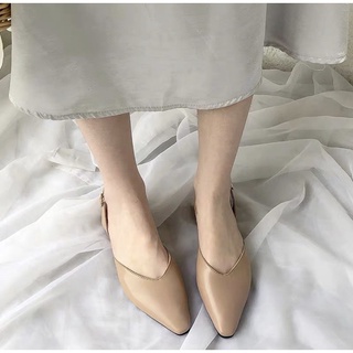 Giày sandal da pu mũi nhọn thời trang nữ