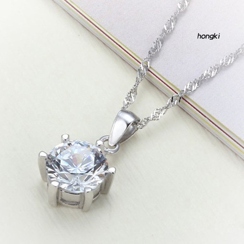 Bộ vòng cổ + Bông Tai Đính Đá Zircon Thời Trang Cho Nữ