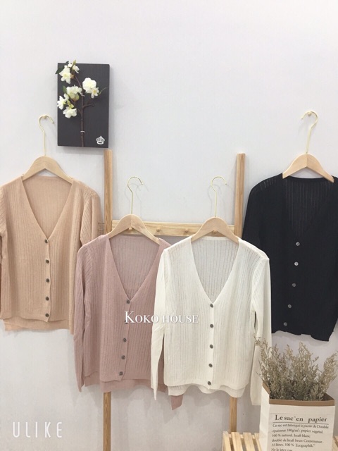 A1_Áo Khoác Len Mỏng Chất Mát | BigBuy360 - bigbuy360.vn