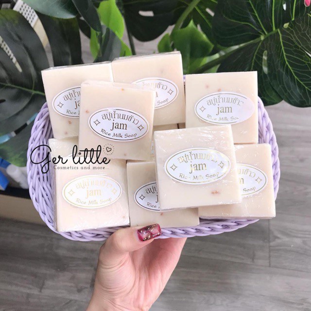Xà Phòng Cám Gạo ⚜️FREESHIP⚜️ Xà Phòng Trắng Da Thái Lan Jam Rice Milk Soap