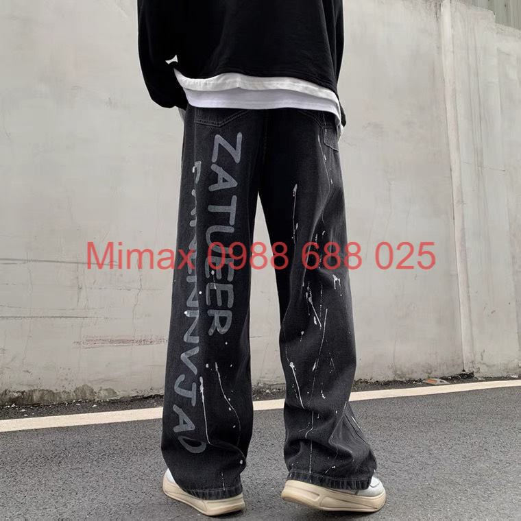 [Order] Quần Jeans ống rộng nam loang ulzzang | BigBuy360 - bigbuy360.vn