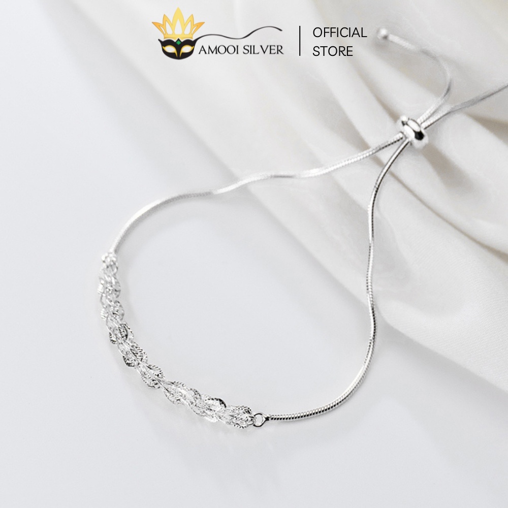 Lắc Tay Bạc S925 Dây Rút Đuôi Phụng Đính Đá Cao Cấp - Amooi Silver AT32