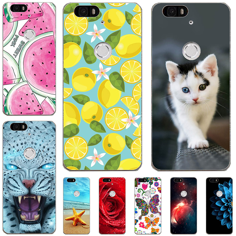 Ốp điện thoại Huawei Nexus 6P Google Nexus 6p 5.7 "In hình hoạt hình Ốp điện thoại Tpu silicon mềm