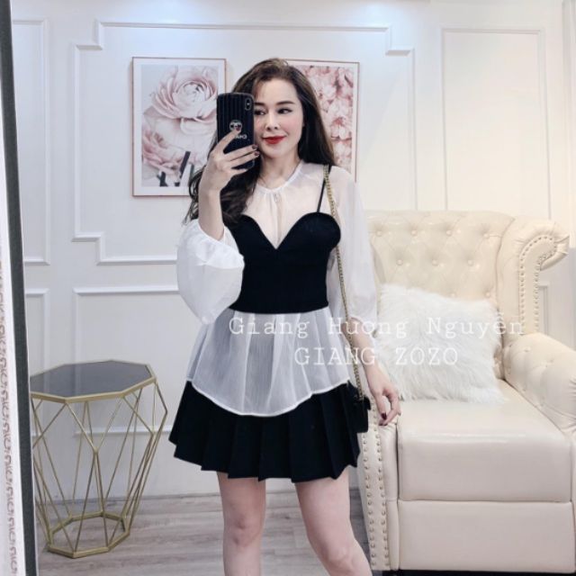 Sét áo yếm chân váy xòe