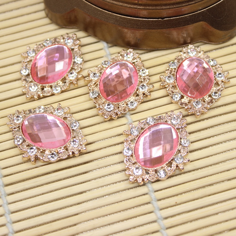 Bộ 10 Nút Đính Đá Dùng Trang Trí Sổ Tay DIY
