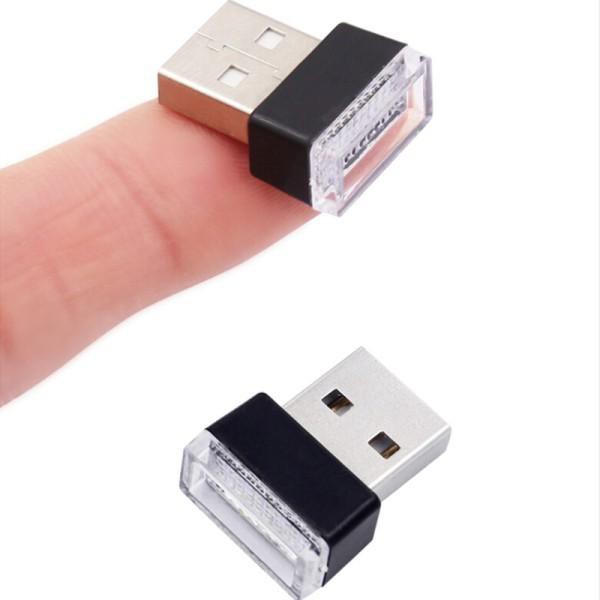 1 Đèn USB Nội Thất Xe Hơi, Ô tô mini - Đèn LED USB Trang Trí Xe hơi , Ô tô (Size: 2x1,5x0,8cm)