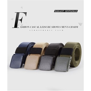 Thắt lưng vải canvas phong cách quân đội cá tính