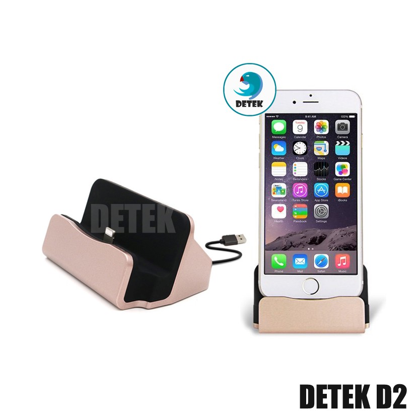 Dock sạc cổng Lightning dành cho iPhone Detek D2