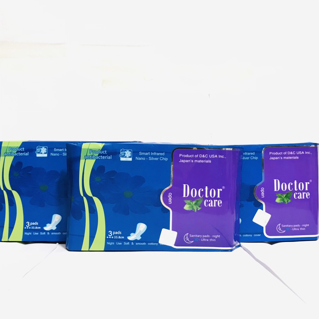 Băng vệ sinh thảo dược Doctor Care ban đêm 33.8cm