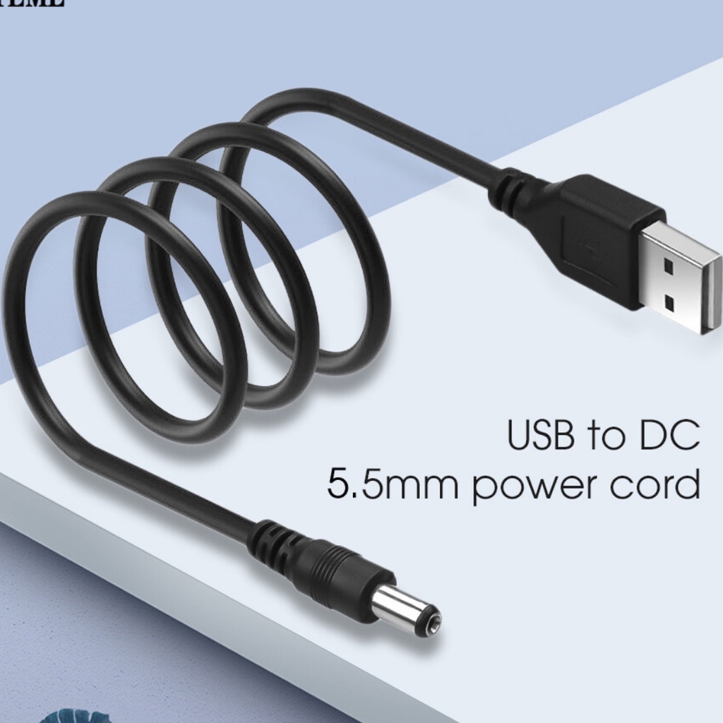 Dây Cáp Chuyển Đổi Usb Sang Cổng 5.5 mm 5v Dc Tiện Dụng - Dây sạc chuyển đổi 5.5mm USB