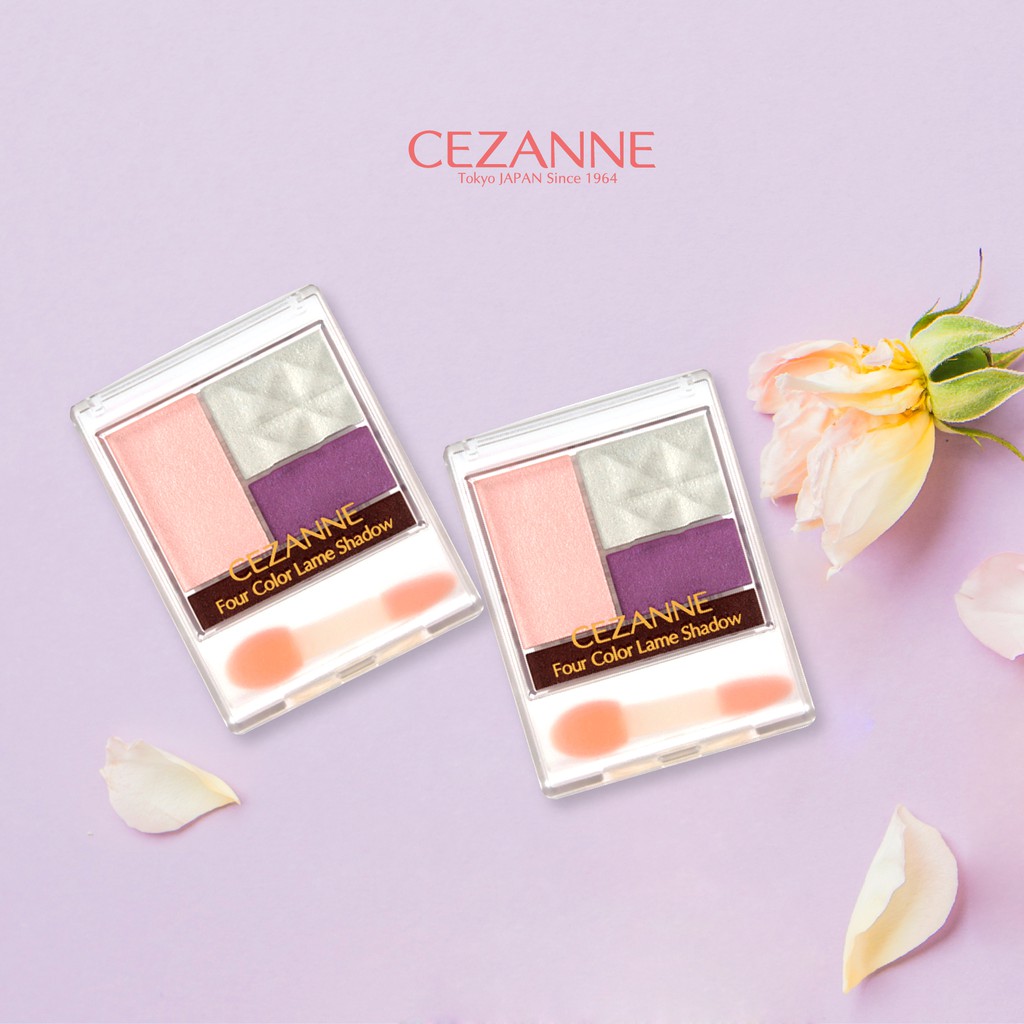 Phấn mắt Cezanne Four Color Lame Shadow 3.8G