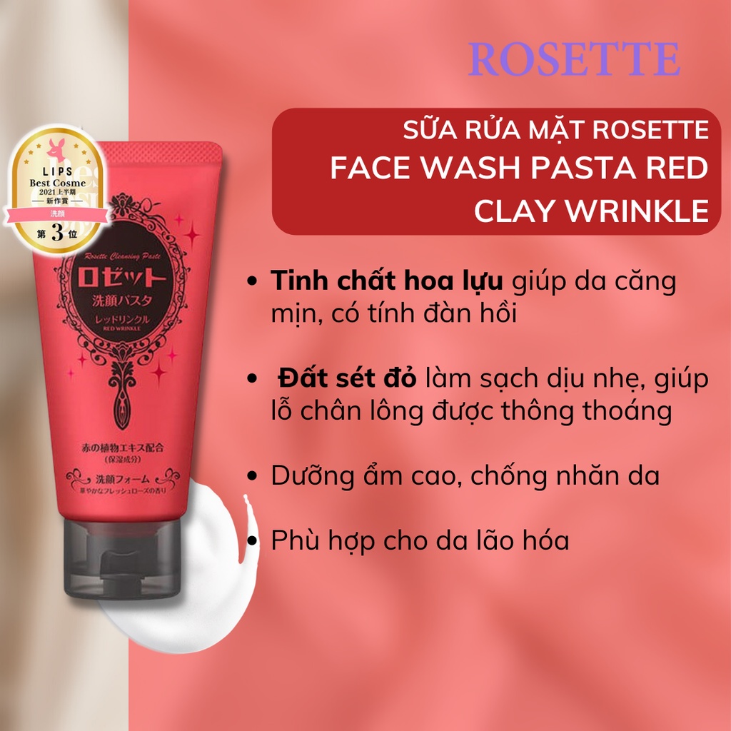 Sữa Rửa Mặt Rosette Nhật Bản 25g