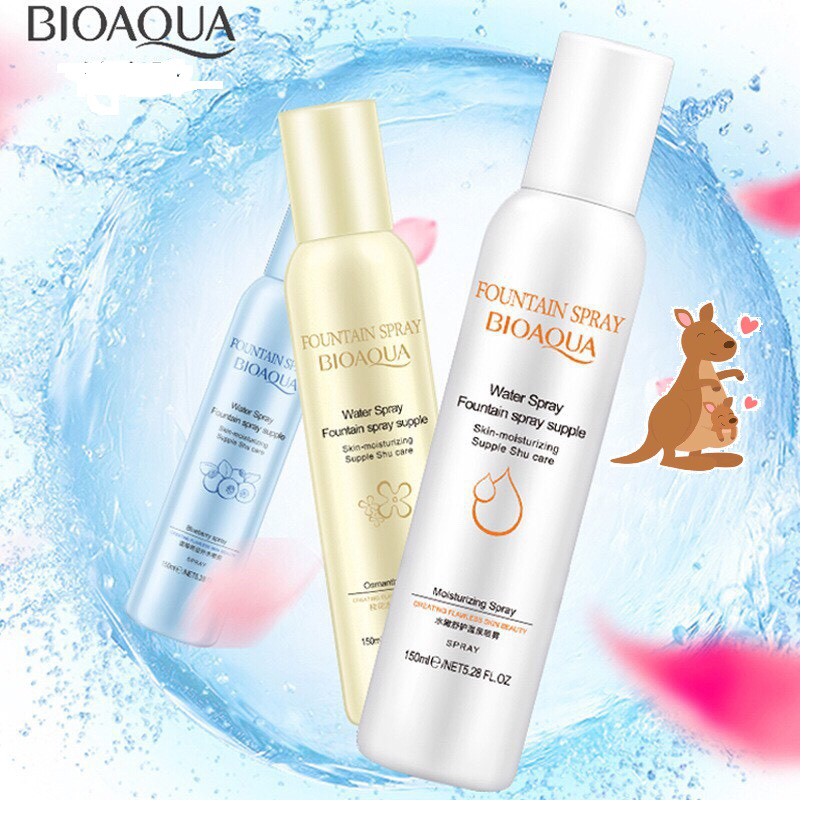 (Siêu hot) Xịt Khoáng Bioaqua Dưỡng Ẩm kiểm soát dầu làm sạch sâu, dịu da 150ml