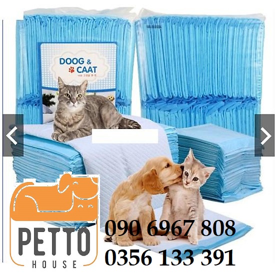 Miếng tã/thấm chất lỏng lót chuồng/khay vệ sinh cho chó mèo Doog Caat Petland 100 miếng