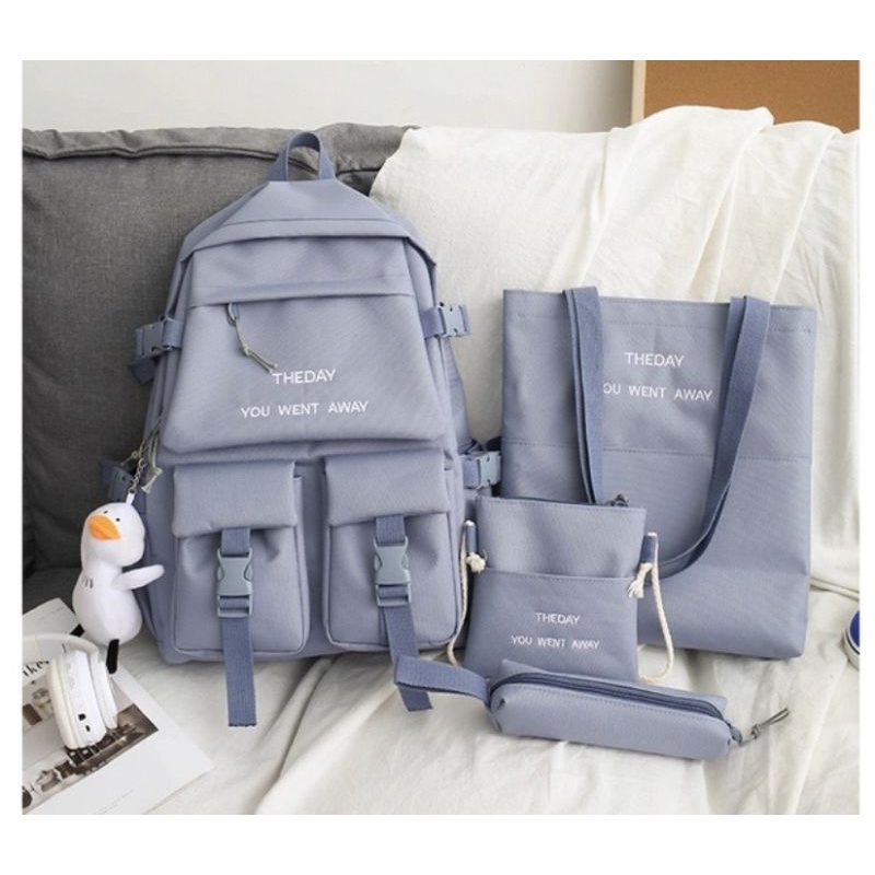 Combo balo 4 món _ The day you went away _ vừa A4