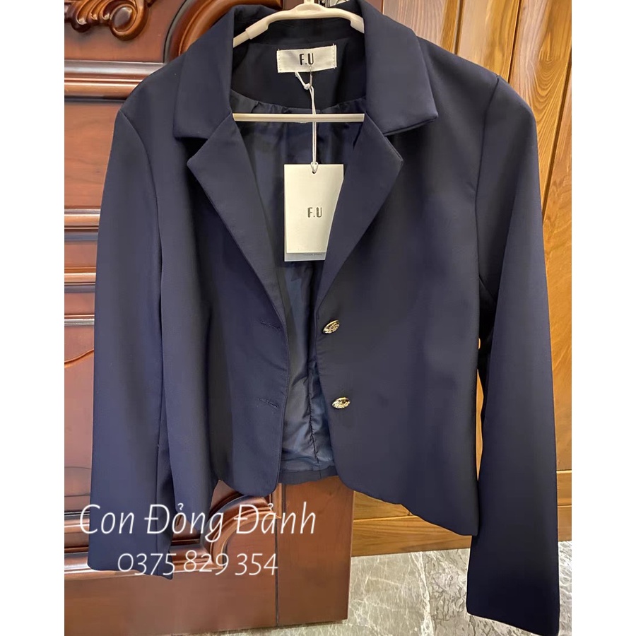 (Mã FL giảm 20k) AO018 Áo khoác blazers nữ mỏng cài 2 khuy form gọn dáng Hàn Quốc công sở thanh lịch | BigBuy360 - bigbuy360.vn