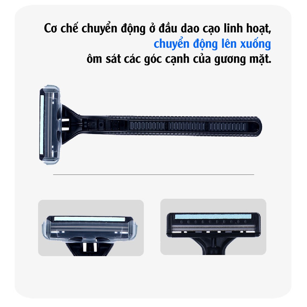 [CHÍNH HÃNG] Dao cạo râu Nhật Besty Ex 2 Blade/3+1 - BH 6 tháng 1 ĐỔI 1