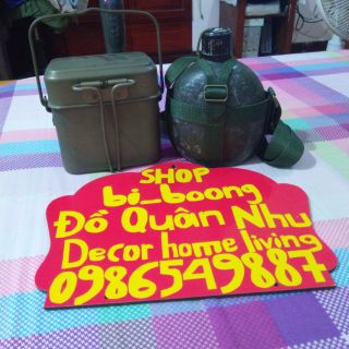Bộ cà mền - bi đông dã ngoại cắm trại hàng vét kho