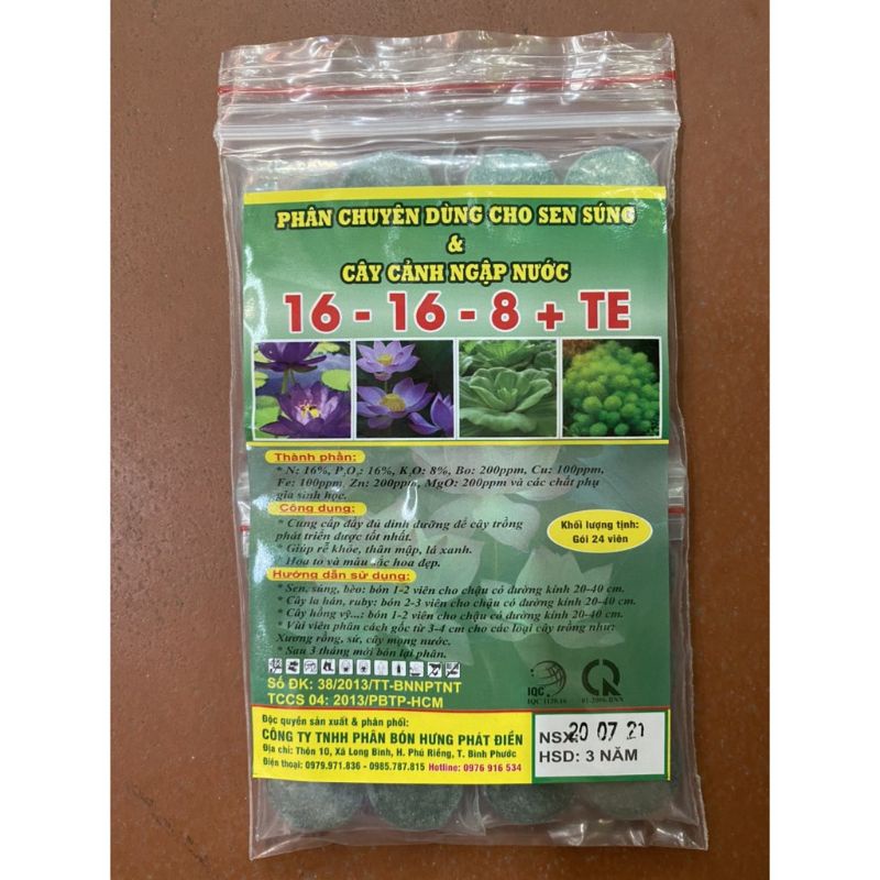 Phân Bón chuyên dùng Cho Hoa Sen Và Cây Ngập Nước