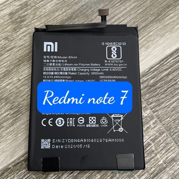 pin zin xiaomi BN4A / redmi note 7 / note 7 pro / dung lượng 4000mAh bảo hành 3 tháng