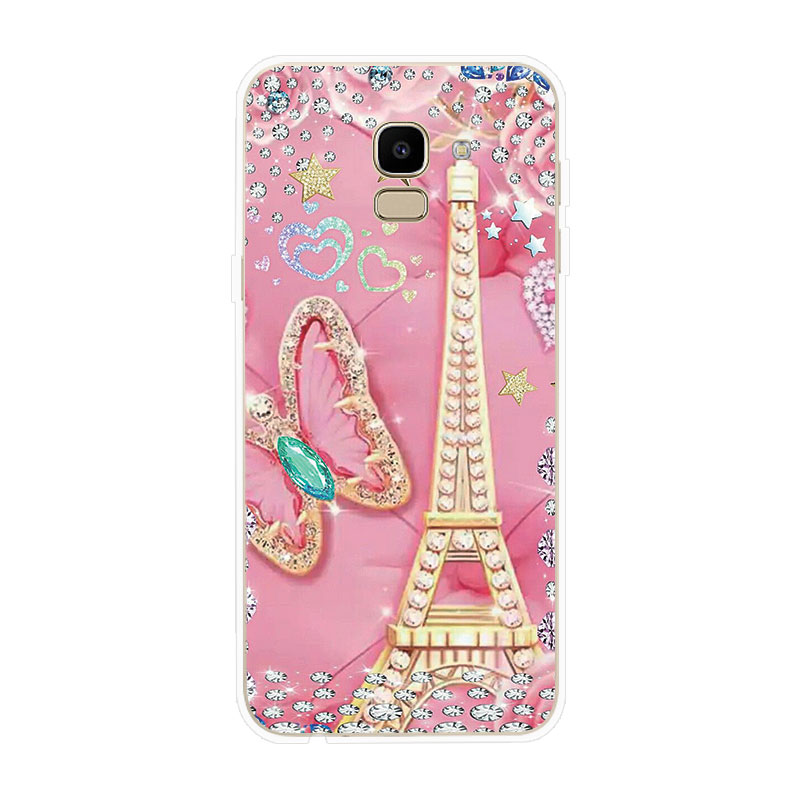 Ốp điện thoại bằng silicone TPU mềm hình bướm cho SAMSUNG GALAXY J2 PRO J4 + J6+ PLUS J8 2018