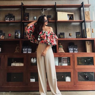 Quần Culotes Pants - Nude, Đen