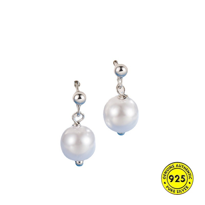 Khuyên Tai Bạc Sterling Đính Ngọc Trai Cao Cấp Thanh Lịch Và Tinh Tế