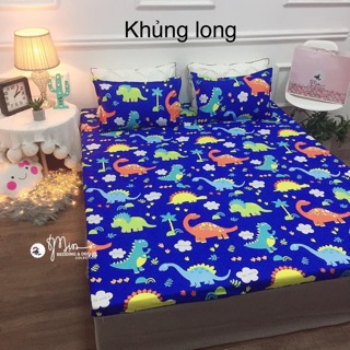 [Rẻ vô địch] Bộ ga vỏ gối cotton poly (1 grap giường + 2 vỏ gối nằm)