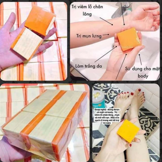 Xà bông nghệ  thái lan