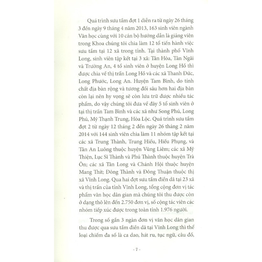 Sách - Văn Học Dân Gian Vĩnh Long (Tuyển Chọn Từ Tài Liệu Sưu Tầm Điền Dã) - Tập II