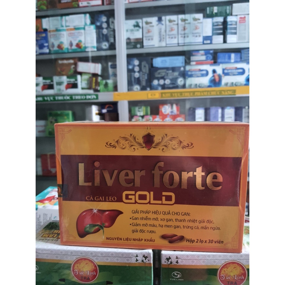 Giải độc gan LIVER_FORTE_GOLD  bổ gan, tăng cường chức năng gan Hộp 60 VIÊN