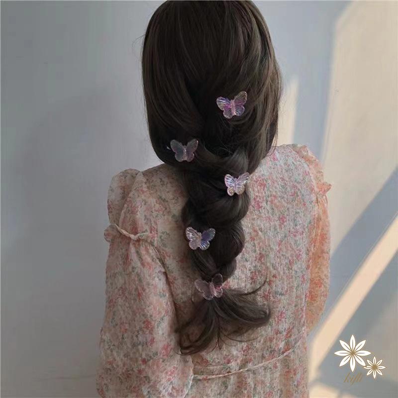 Kẹp Tóc Hình Bướm Bằng Nhựa Thiết Kế Xinh Xắn Thời Trang
