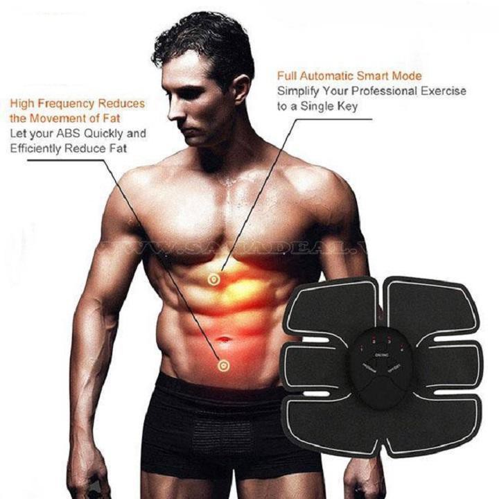 Máy tập Thẻ Hình  giảm mỡ thừa EMS - Smart Fitness Bộ Tập Giảm Mỡ 1 Máy + 1 Miếng Dán