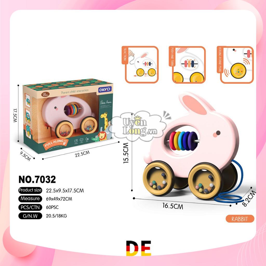 Xe Tập Đi Dây Kéo Xúc Xắc Hình Thú Siêu Nghộ Nghĩnh Cho Bé