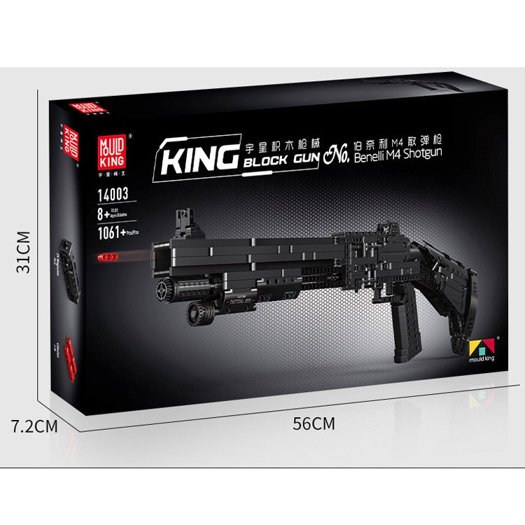 Mouldking 14003 - Benelli M4 Shotgun - Bộ đồ chơi xếp hình dạng Lego technic tỷ lệ 1:1