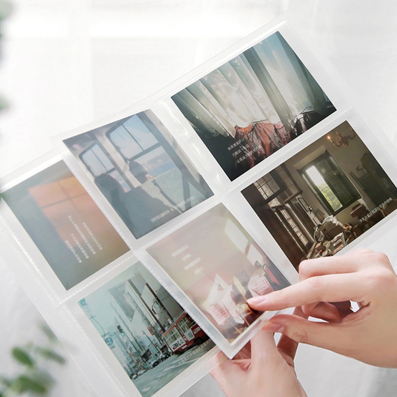 Transparent PVC Interstitial Album Book Simple Matte Card Album