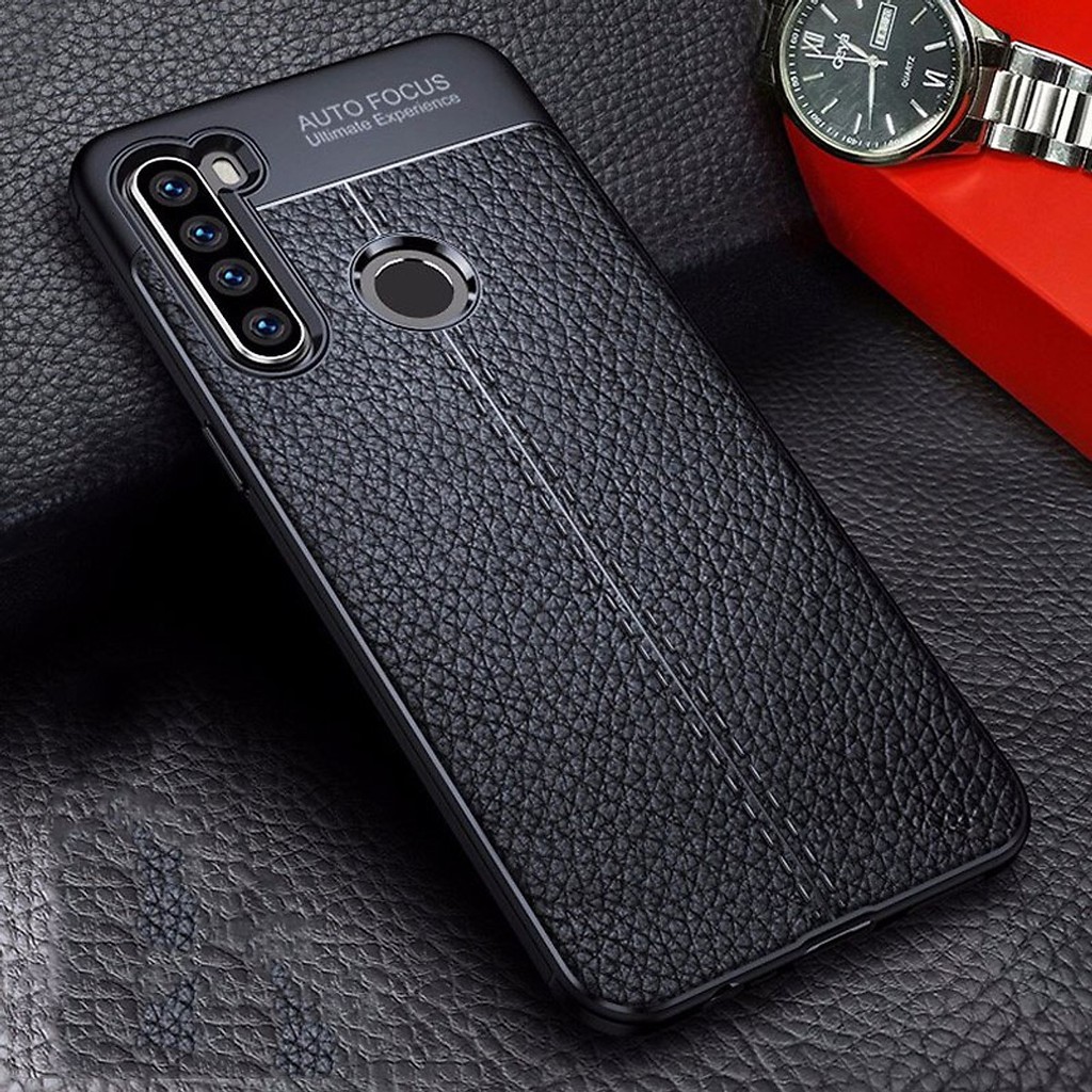 Ốp lưng Redmi note 7/ Redmi note 7 pro/ Redmi note 8 pro Dẻo vân da đen Auto Forcus siêu bền, chống trơn, chống vân tay