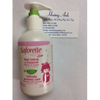 Dung dịch vệ sinh saforelle cho bé gái