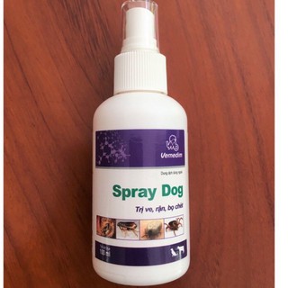 Vemedim spray dog 100ml - xịt diệt ve,rận,bọ chét ở chó