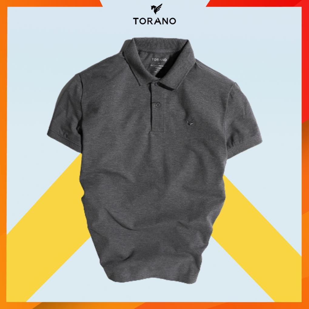 Áo polo nam, áo thun polo nam có cổ, thương hiệu TORANO màu xám đậm TP300
