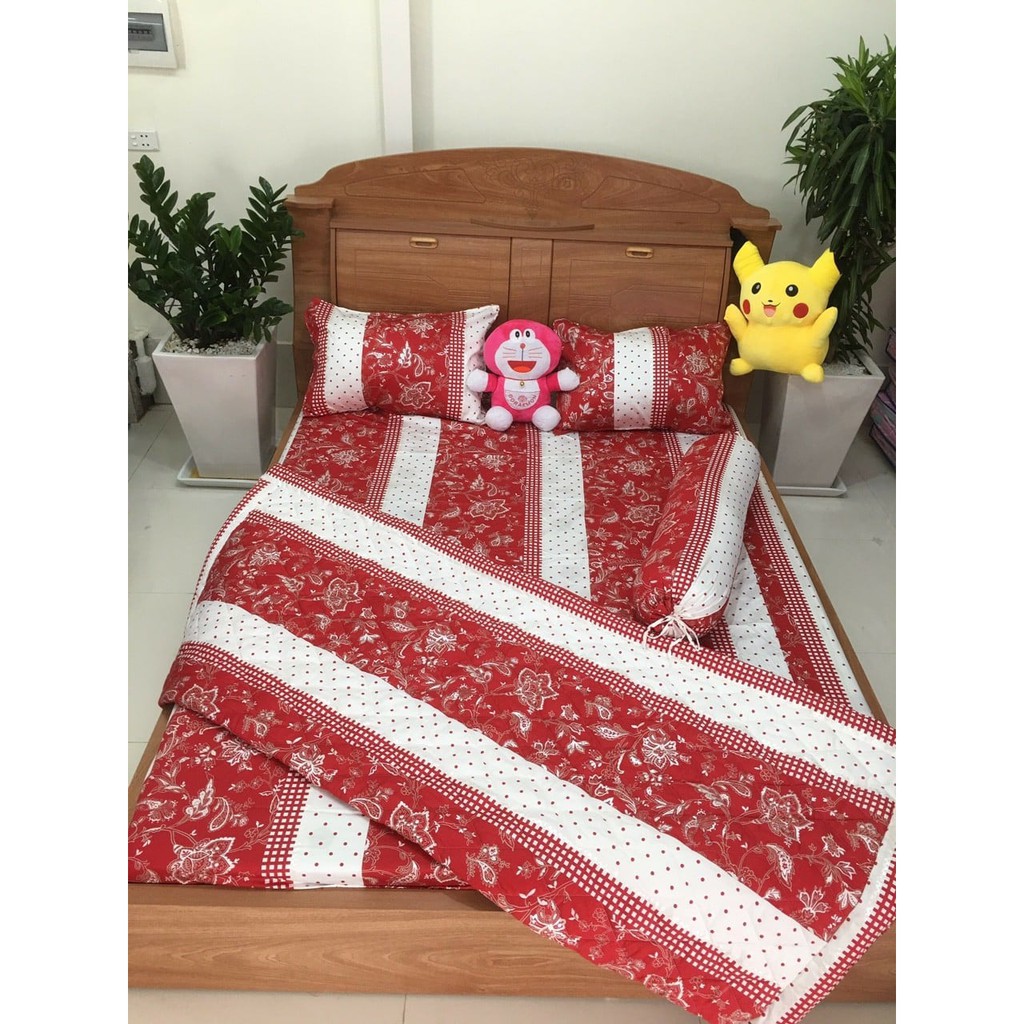 TRỌN BỘ MỀN GA GỐI Cotton Satin Lụa Hàn Quốc 1m6- IB CHỌN MẪU MỚI NHẤT