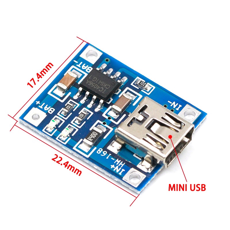 Mô Đun Sạc Pin lithium 1a Loại c / micro usb 5v 1a tp4056